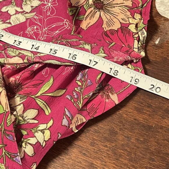 Sofia Floral‎ Fairy Wrap Dress Large Cottage Peasant Ethereal Victorian Feminine - Picture 11 of 12